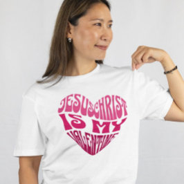 Camiseta Triblenda Jesucristo es mi camiseta con forma de corazón de