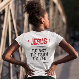 Camiseta Triblenda Jesús El Camino Verdad Vida Juan 14:6 Biblia Grung