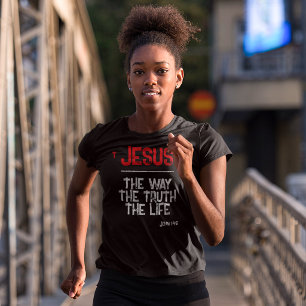 Camiseta Triblenda Jesús El Camino Verdad Vida Juan 14:6 Escritura Bí