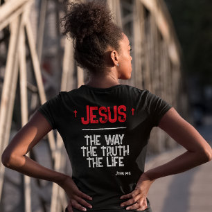 Camiseta Triblenda Jesús El Camino Verdad Vida Juan 14:6 Escritura Os