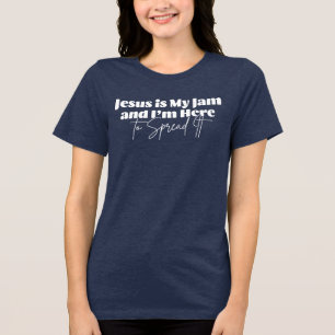 Camiseta Triblenda Jesús es mi mermelada - Fe cristiana