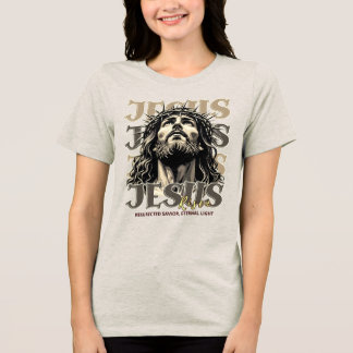 Camiseta Triblenda Jesus Risen - Jesucristo Artístico