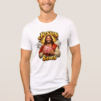 Camiseta Triblenda Jesús Salva - Vintage Divertido 