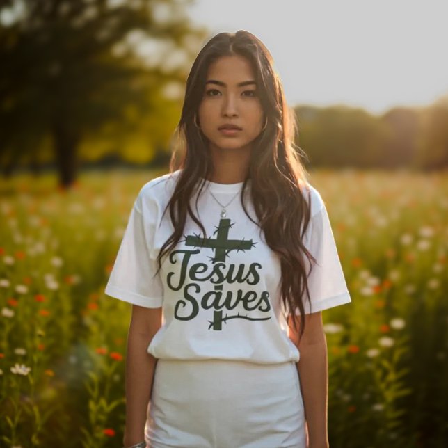 Camiseta Triblenda Jesus Saves (Subido por el creador)