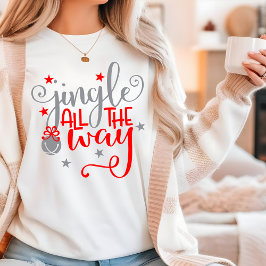 Camiseta Triblenda Jingle All Way Navidades Bells