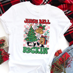 Camiseta Triblenda Jingle Bell Rockin Retro Navidad