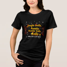 Camiseta Triblenda Jingle Bells Auntie Yells Christmas Shirt – Funny 
