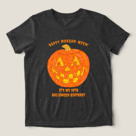 Camiseta Triblenda Jolly Jack O Lantern Cute Kids Halloween Cumpleaño
