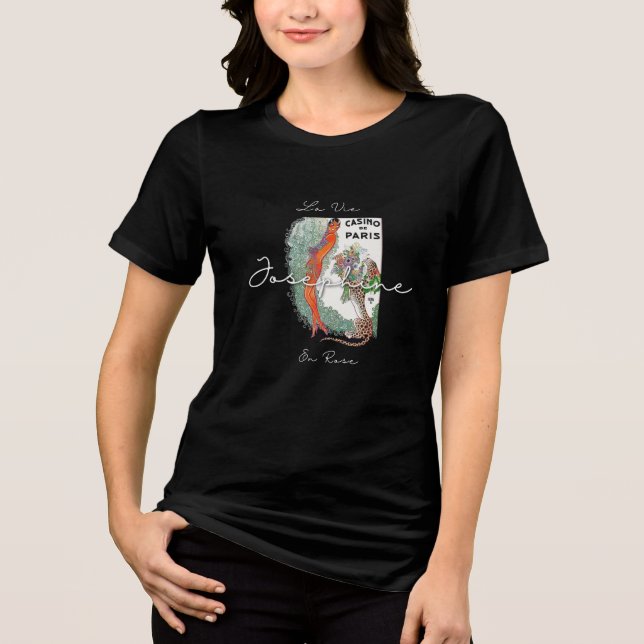Camiseta Triblenda Josephine Jazz Age Elegance – 1920s Paris  (Anverso)