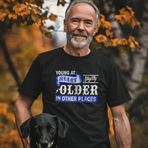 Camiseta Triblenda Joven en el corazón ligeramente mayor en otros lug