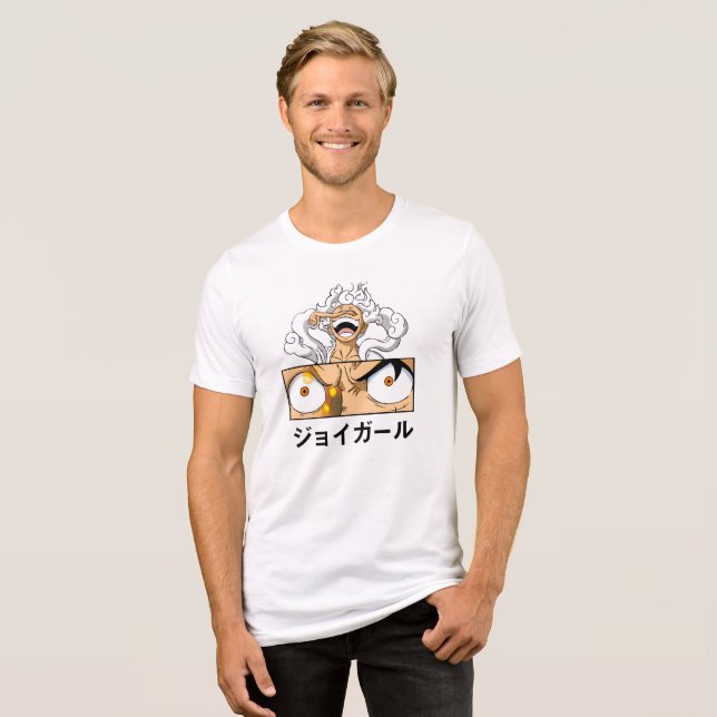 Camiseta Triblenda Joy Girl Anime Expression T-Shirt – Japanese Typog (Anverso Completo)