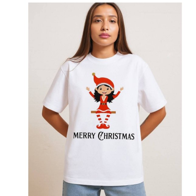 Camiseta Triblenda Joyful Christmas Elf - Happy Holiday  (Subido por el creador)