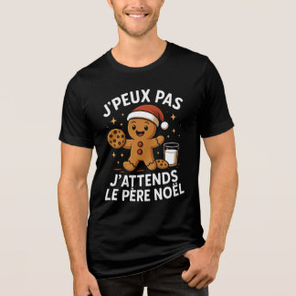 Camiseta Triblenda J'peux pas J'attends Le Père Noël Manchot Et Renne