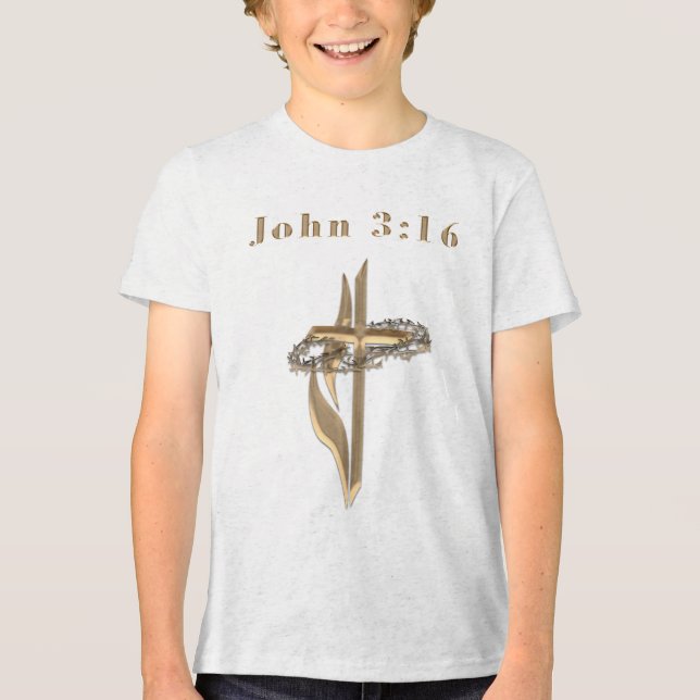 Camiseta Triblenda Juan 3:16 (Anverso)