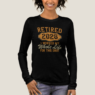 Camiseta Triblenda Jubilado 2026 Trabajé Toda Mi Vida Para Esto