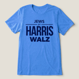 Camiseta Triblenda Judíos para Harris Walz