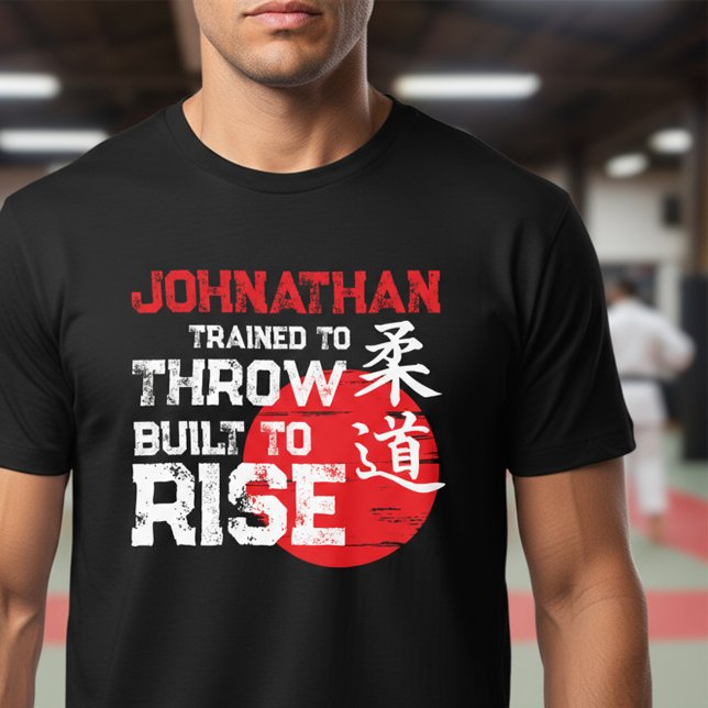Camiseta Triblenda Judo - Trained to Throw - Built to Rise (Subido por el creador)