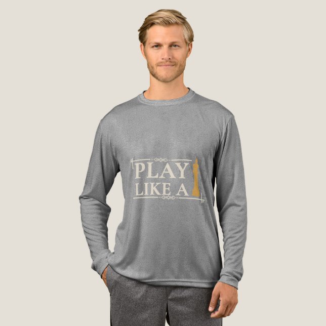 Camiseta Triblenda Juega Como un Rey – Frase de Estrategia de Poder - (Anverso Completo)