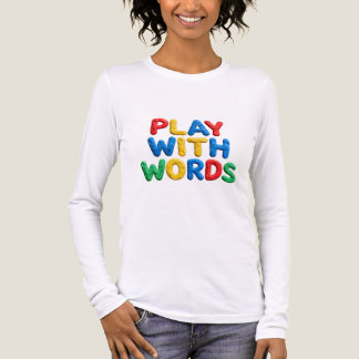 Camiseta Triblenda Juega Con Palabras Tipografía Colorida De Play-Doh