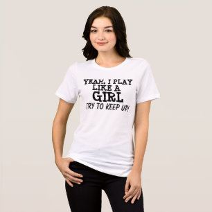 Camiseta Triblenda Juego como una niña, camisetas, niños