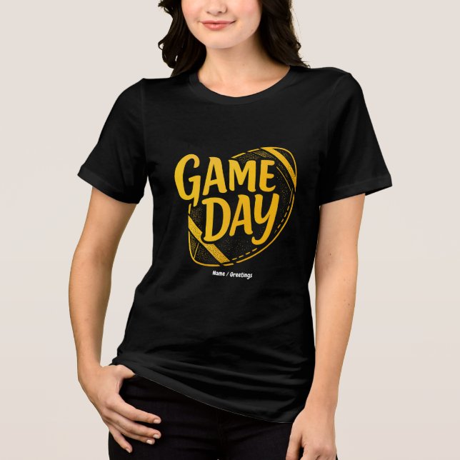 Camiseta Triblenda Juego Día de Acción de Gracias Temporada de Diseño (Anverso)