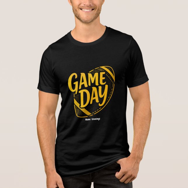 Camiseta Triblenda Juego Día de Acción de Gracias Temporada de Diseño (Anverso)