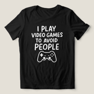 Camiseta Triblenda Juego Videojuegos Para Evitar a la Gente Introvert