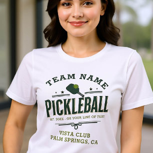 Camiseta Triblenda Jugador de Pickleball Team Club Green Personalizad