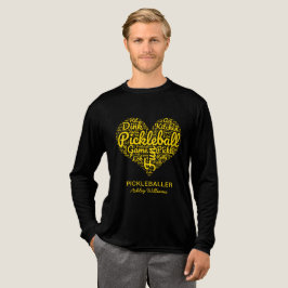 Camiseta Triblenda Jugador de Picleball Nombre personalizado Corazón 