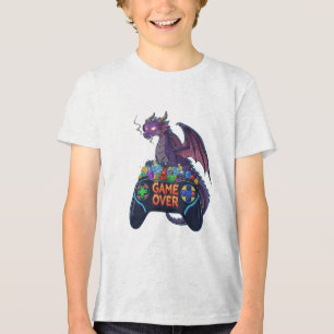 Camiseta Triblenda Jugador de rol Dragon Guarding RPG Dados sobre "Ga