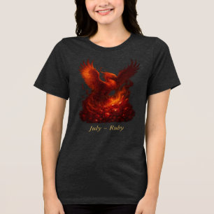 Camiseta Triblenda Julio Ruby - Phoenix & Fiery Birthstone
