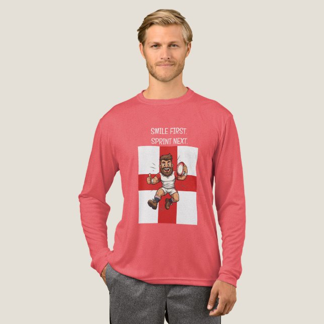 Camiseta Triblenda Jump High Play Proud Rugby England (Anverso Completo)