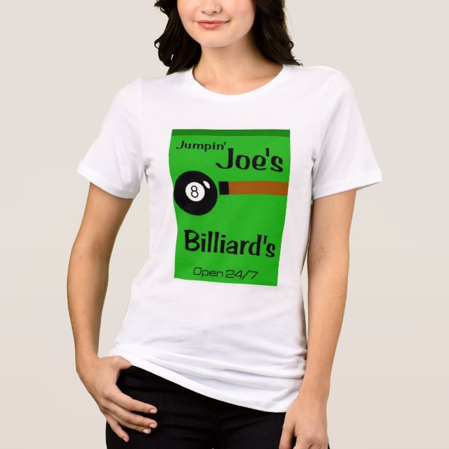 Camiseta Triblenda Jumpin' Joe's Billard (Anverso)