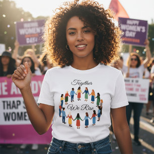 Camiseta Triblenda Juntas Nos Levantamos Día Internacional de la Muje