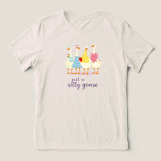 Camiseta Triblenda Just a Silly Goose – Cute Funny Goose Squad Design