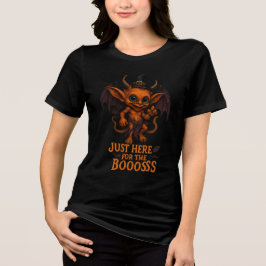 Camiseta Triblenda Just Here for the Boooss Halloween Demon