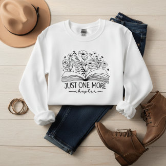 Camiseta Triblenda Just One More Chapter Book Lover Floral Reading