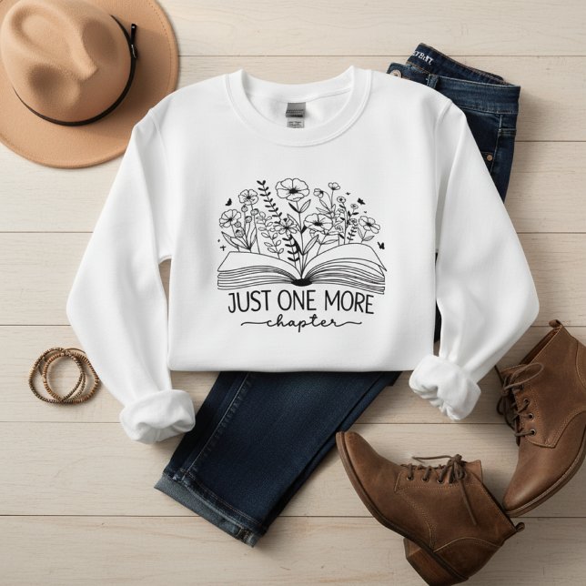 Camiseta Triblenda Just One More Chapter Book Lover Floral Reading  (Subido por el creador)