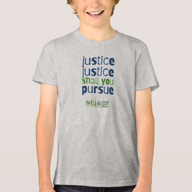 Camiseta Triblenda Justicia, justicia ¿acaso persigues a la camiseta  (Anverso)