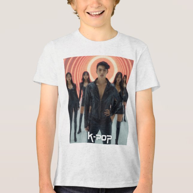 CAMISETA TRIBLENDA K-POP (Anverso)