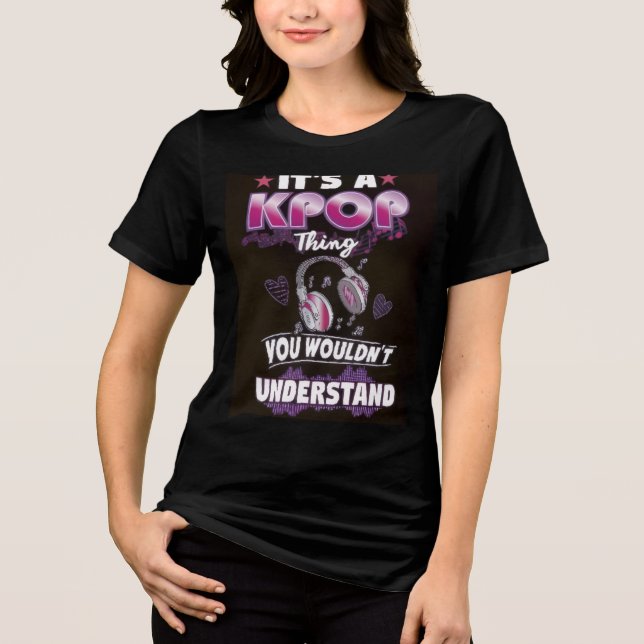 Camiseta Triblenda K-Pop Women's  (Anverso)