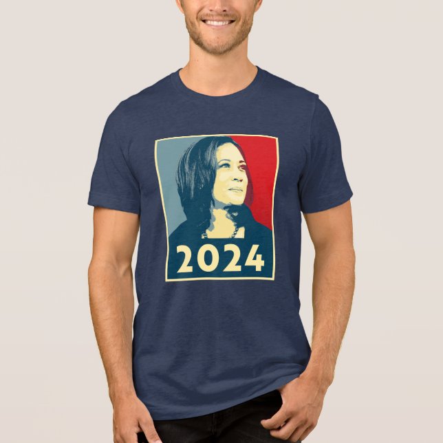 Camiseta Triblenda Kamala Harris 2024 (Anverso)
