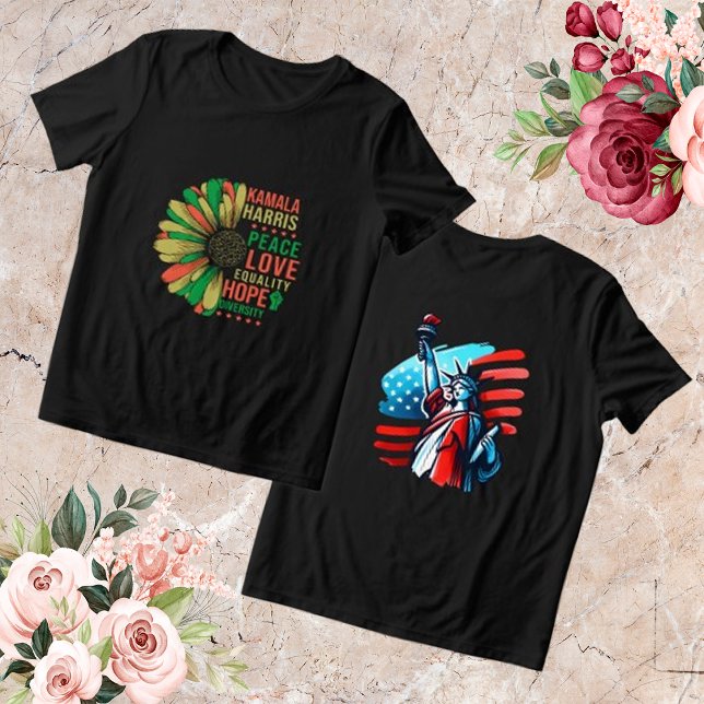 Camiseta Triblenda "Kamala Harris" Paz Amor Esperanza Igualdad Divers (Subido por el creador)