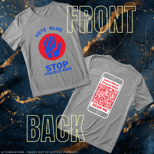 Camiseta Triblenda Kamala Harris Tim Walz vota Proyecto Parada Azul 2