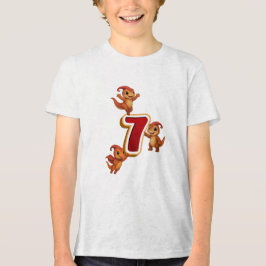 Camiseta Triblenda Kammli Dino Birthday Shirt – 7 years