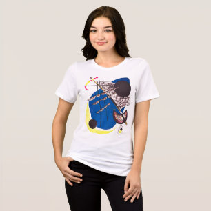 Camiseta Triblenda Kandinsky Azul Abstracto - Arte Fino