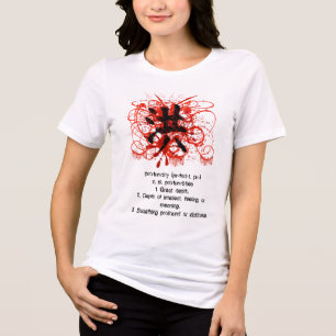 Camiseta Triblenda Kanji japonés para la profundidad