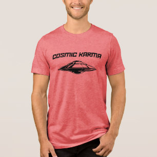 Camiseta Triblenda Karma cósmico (bola de fuego rojo y negro)
