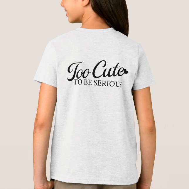 Camiseta Triblenda Kawaii Duck Tongue "Demasiado lindo para ser serio (Reverso )