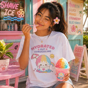 Camiseta Triblenda Kawaii Hawaii - Raspado hawaiano